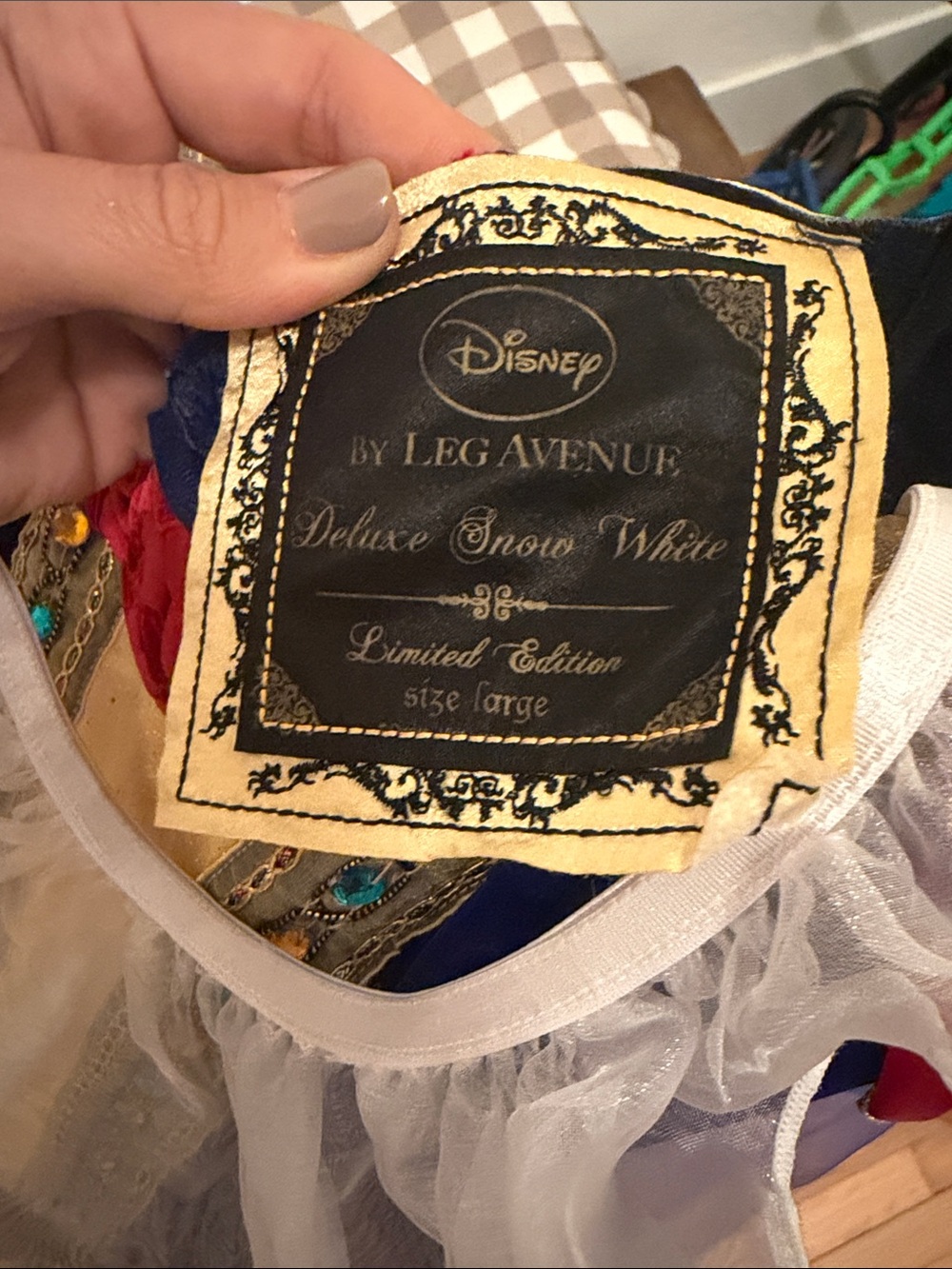 Disney Adult Snow White | Royal Blue & Yellow Velvet Princess Costume | Size L - Picture 2 of 9